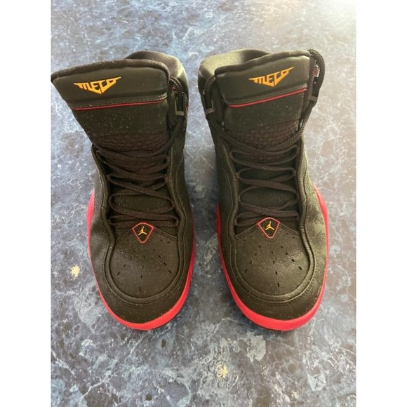 Nike Air Jordan Melo M4 Bred Black Red Sz 10 Men's - Picture 1 of 7